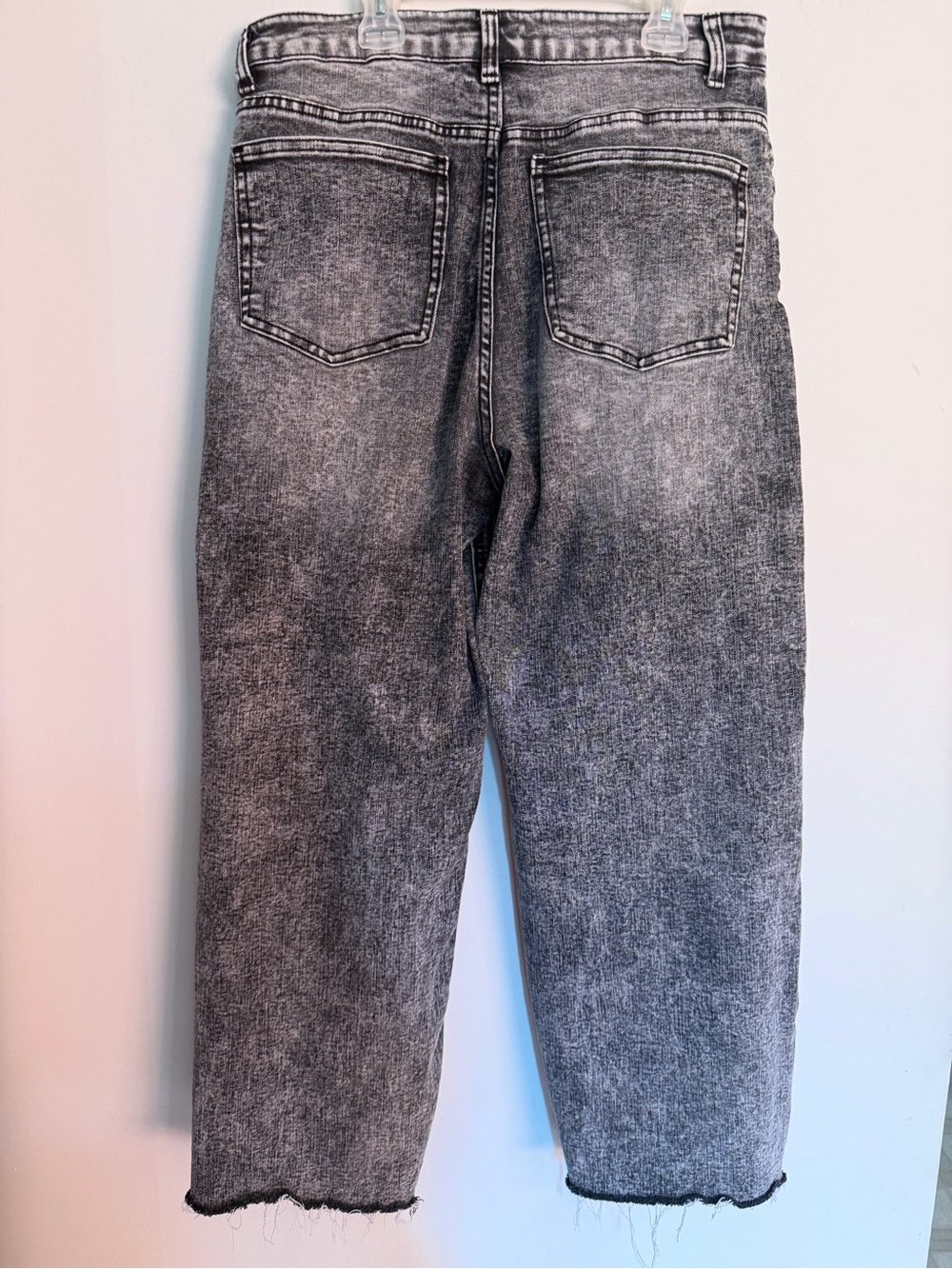 Oat New York Acid Washed Black Wide Leg Jeans Women’s 29 - Picture 4 of 7